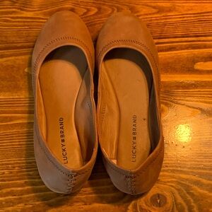 Lucky Brand Women's Brown Suede Flats